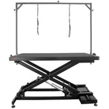Extra Low Electric Pet Grooming Table - Large Black